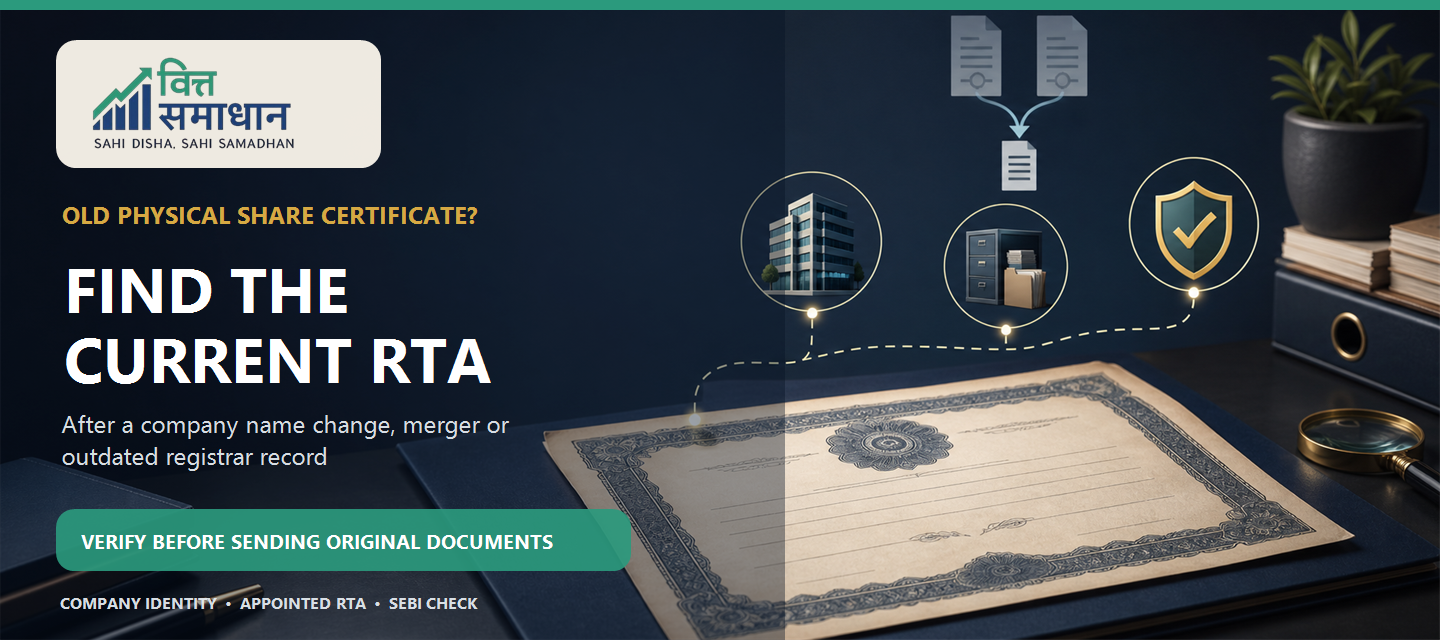 How to Find the Current RTA for Old Share Certificates