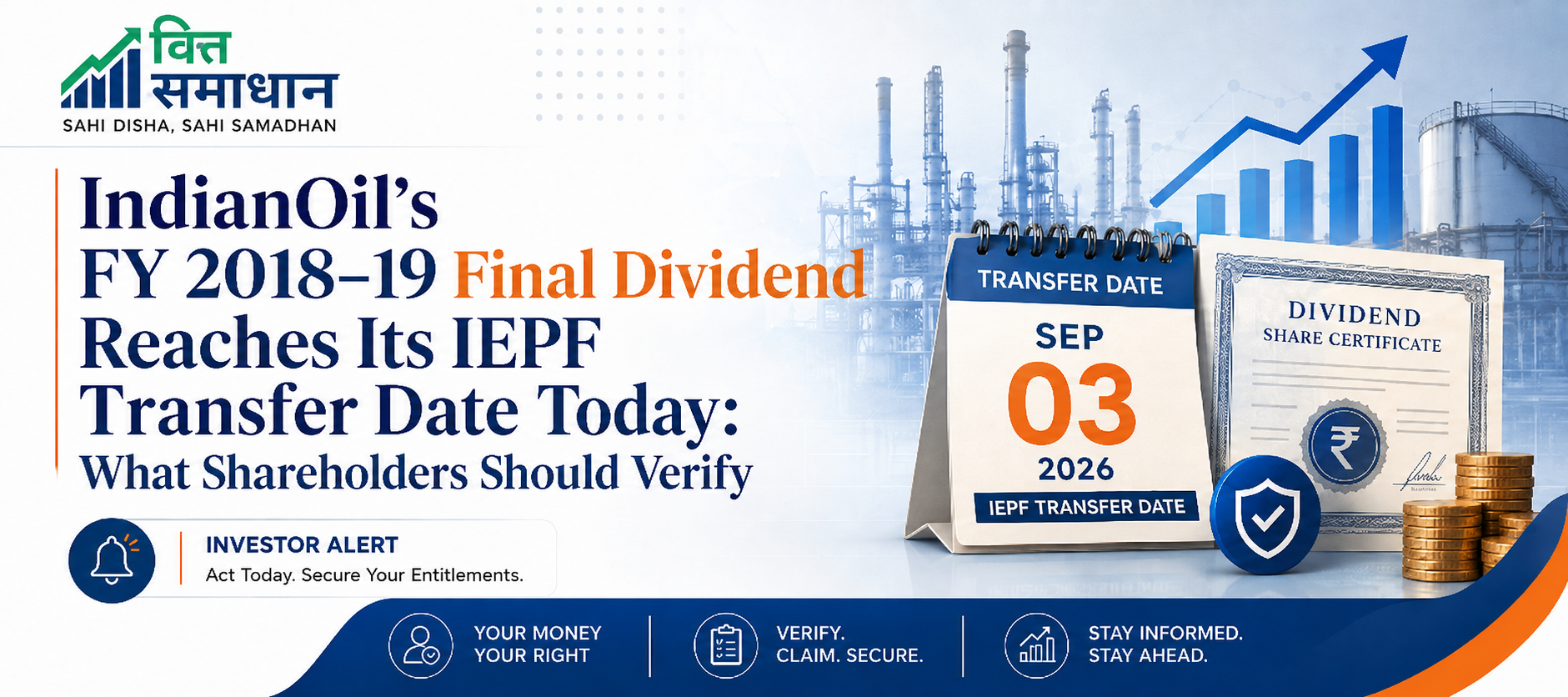 IndianOil’s FY 2018–19 Final Dividend Reaches Its IEPF Transfer Date Today: What Shareholders Should Verify